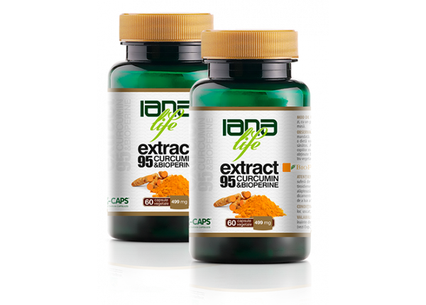 Pachet 2 cutii Extract95 Curcumin cu Bioperine (Piper Negru)